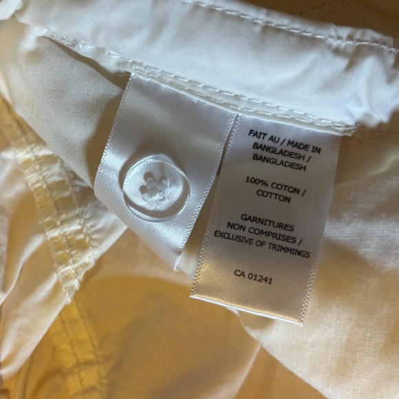 Off white cotton cargo parachute Bermuda shorts NWT - Picture 6 of 10